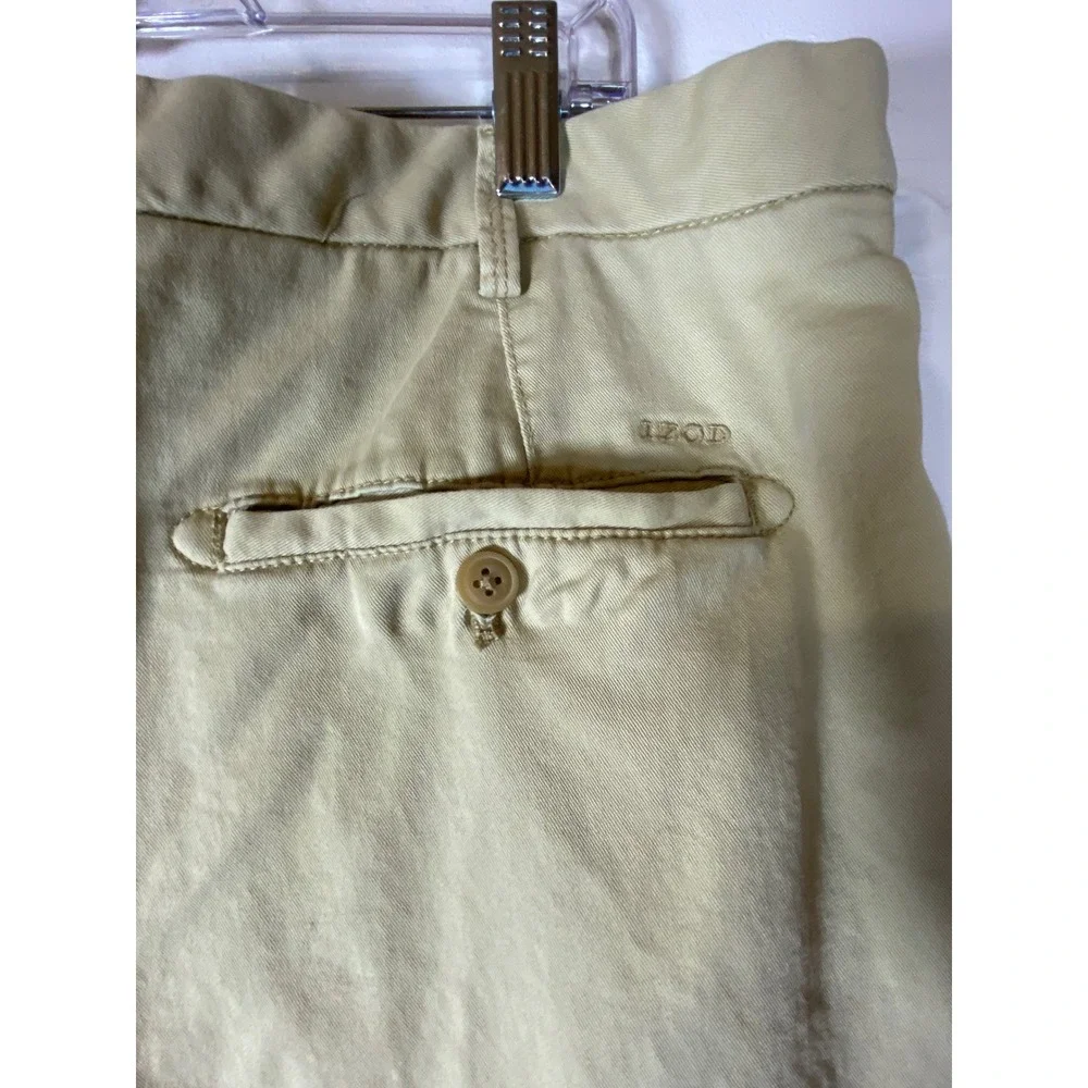 IZOD‎ Saltwater Stretch Chino Pants 38x32 Straight Leg L Classic Khaki Casual